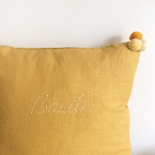 Coussin Pacha en lin Personnalisable