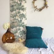 Coussin Pacha double gaze Personnalisable