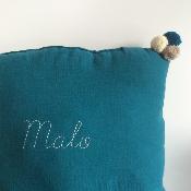 Coussin Pacha double gaze Personnalisable